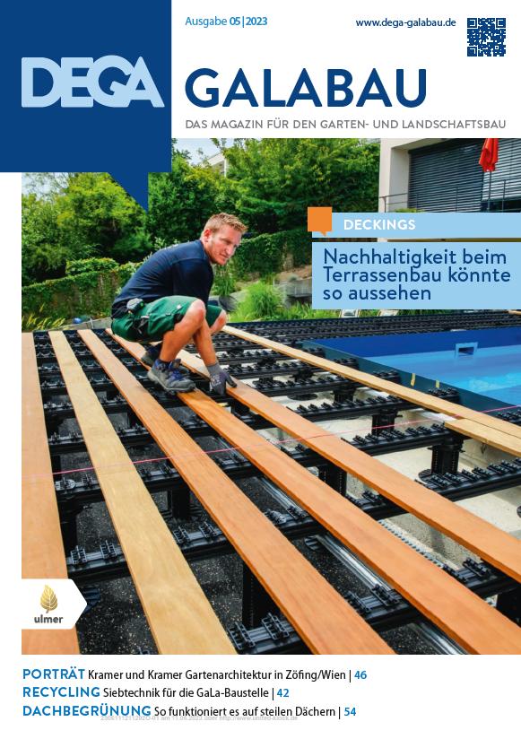 Ökologischer Terrassenbau mit Bambusholz.