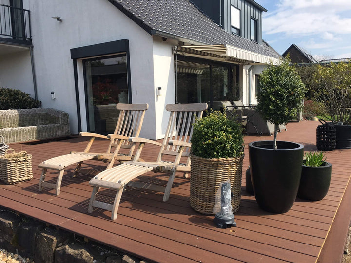 Die Terrassendiele "Vista" im Rundum Sorglospaket mit einer Aluminium Unterkonstruktion.