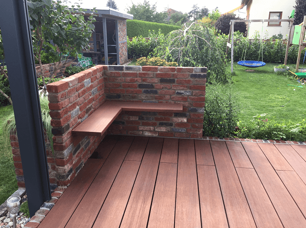 XXL Terrassendiele mit Stufe