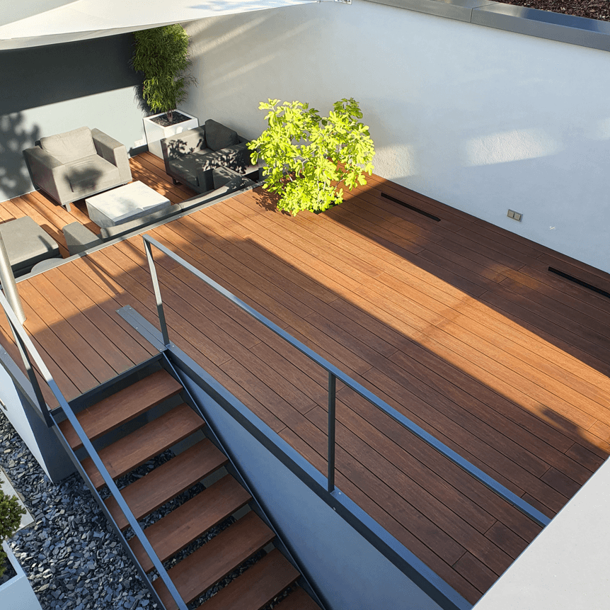 Die Terrassendiele aus Bambus Variante Varadero.