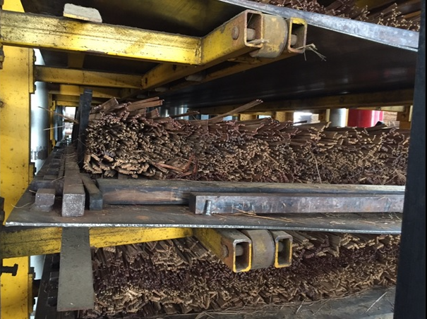 Bambus Plattenrohlinge kaltverpresst .