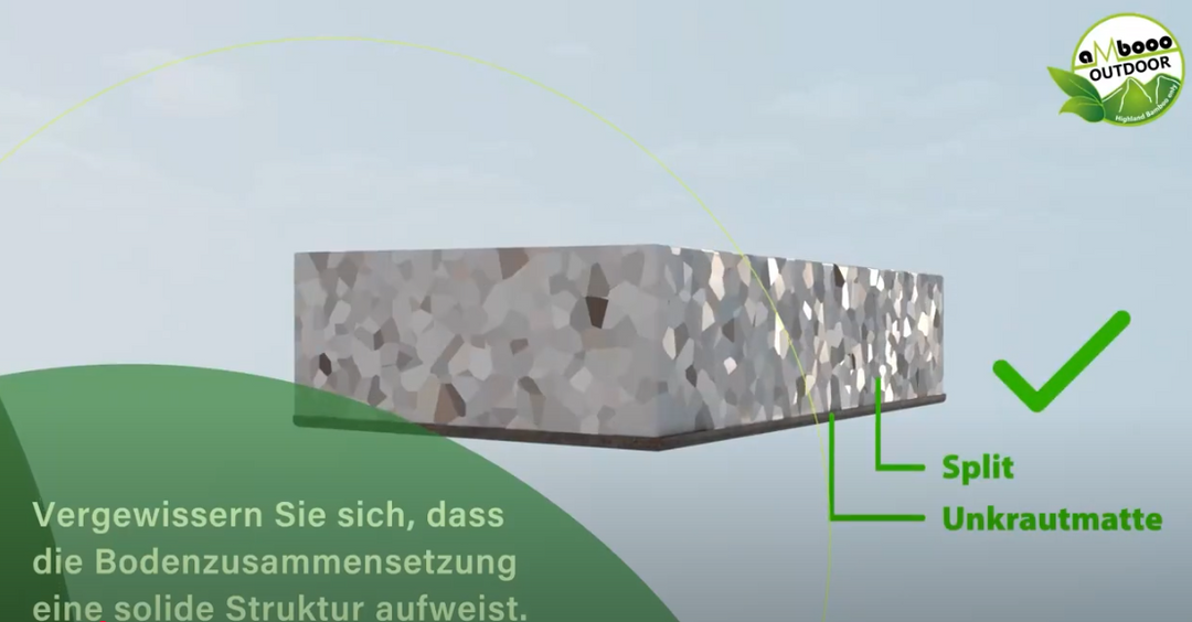 Die richtige Untergrundvorbereitung für eine Terrassenmontage.
