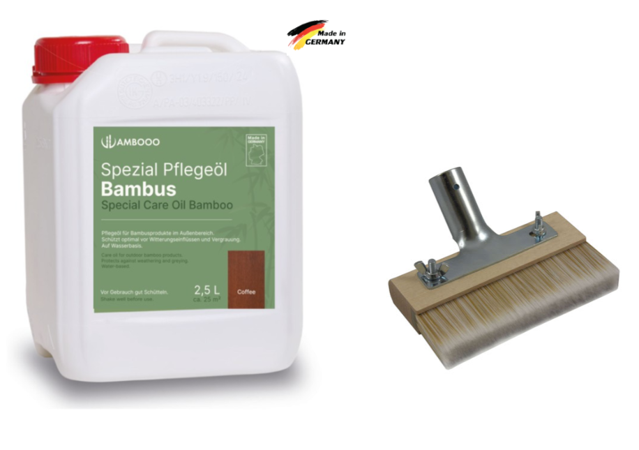 Das Bambuskontor  Terrassen Pflegeset- basic-für Ambooo, Coabm und x-treme bamboo.